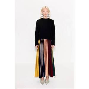NEW SIMON MILLER celia knit skirt in multi color rib